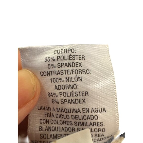 JM Collection Petite Womens 3/4 Sleeve Black V-Neck Asymmetrical Top PM Animal P - Picture 6 of 6